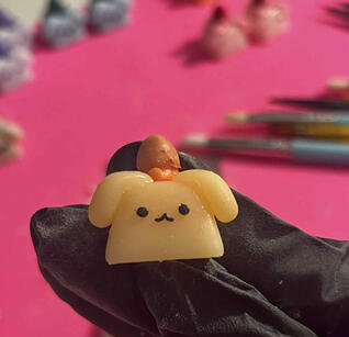 orange bunny close up