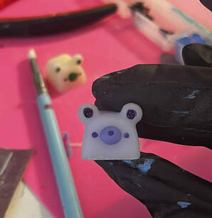 bear ube color close up