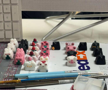 bunny painting process